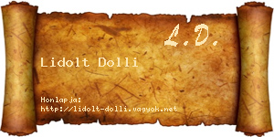 Lidolt Dolli névjegykártya